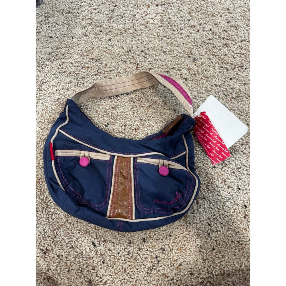 New Vintage y2k American Eagle rip stop hobo navy purse